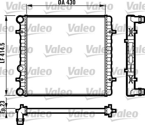 Valeo 731607 - Радиатор, охлаждение двигателя autosila-amz.com