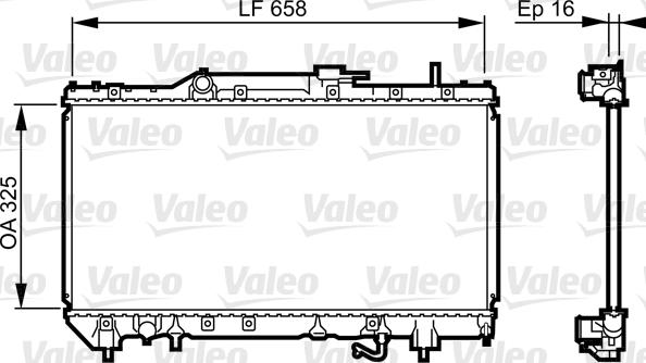 Valeo 731685 - Радиатор, охлаждение двигателя autosila-amz.com