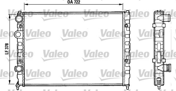 Valeo 731006 - Радиатор, охлаждение двигателя autosila-amz.com