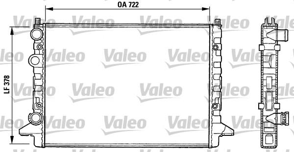 Valeo 731008 - Радиатор, охлаждение двигателя autosila-amz.com