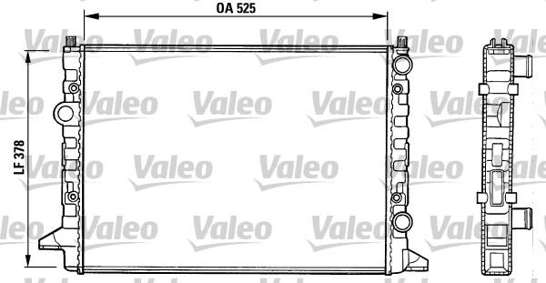 Valeo 731007 - Радиатор, охлаждение двигателя autosila-amz.com