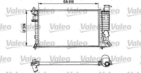 Valeo 731010 - Радиатор, охлаждение двигателя autosila-amz.com