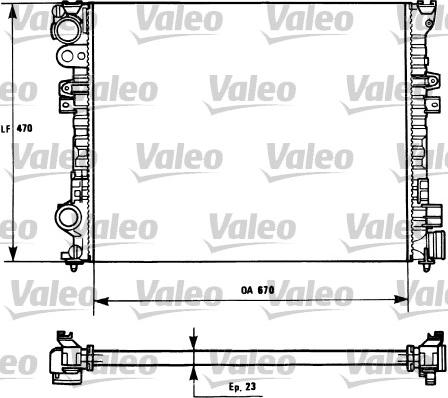 Valeo 731166 - Радиатор, охлаждение двигателя autosila-amz.com