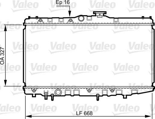 Valeo 731105 - Радиатор, охлаждение двигателя autosila-amz.com