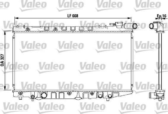 Valeo 731106 - Радиатор, охлаждение двигателя autosila-amz.com