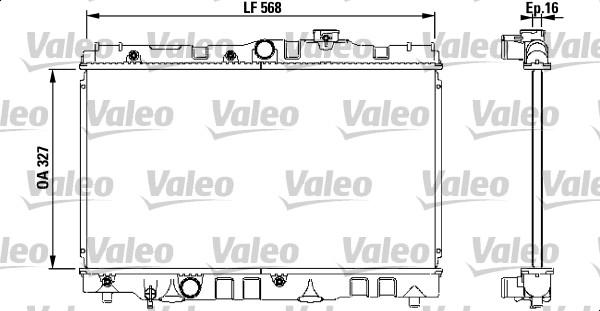 Valeo 731119 - Радиатор, охлаждение двигателя autosila-amz.com