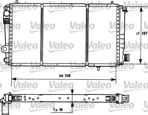 Valeo 731173 - Радиатор, охлаждение двигателя autosila-amz.com