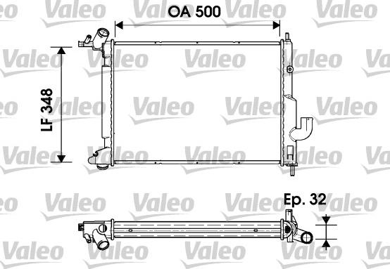 Valeo 731845 - Радиатор, охлаждение двигателя autosila-amz.com