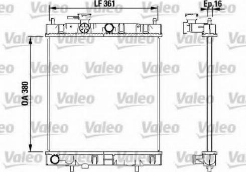 Valeo 731852 - Радиатор, охлаждение двигателя autosila-amz.com