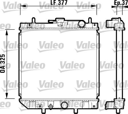 Valeo 731857 - Радиатор, охлаждение двигателя autosila-amz.com