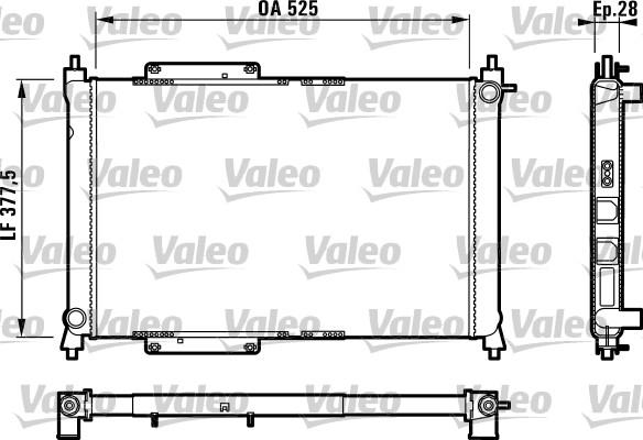 Valeo 731816 - Радиатор, охлаждение двигателя autosila-amz.com