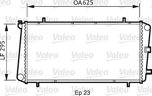 Valeo 731811 - Радиатор, охлаждение двигателя autosila-amz.com