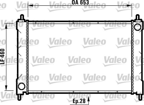 Valeo 731825 - Радиатор, охлаждение двигателя autosila-amz.com