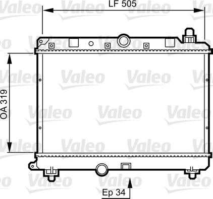 Valeo 731820 - Радиатор, охлаждение двигателя autosila-amz.com