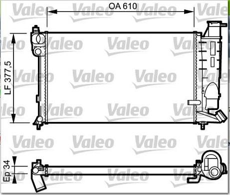 Valeo 731391 - Радиатор, охлаждение двигателя autosila-amz.com