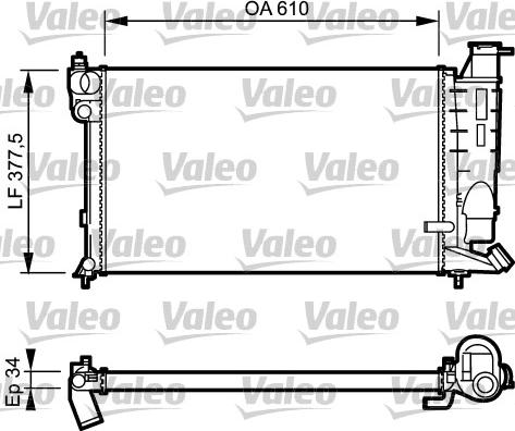 Valeo 731391 - Радиатор, охлаждение двигателя autosila-amz.com