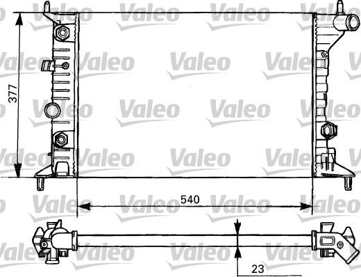 Valeo 731393 - Радиатор, охлаждение двигателя autosila-amz.com