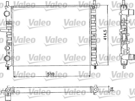 Valeo 731302 - Радиатор, охлаждение двигателя autosila-amz.com