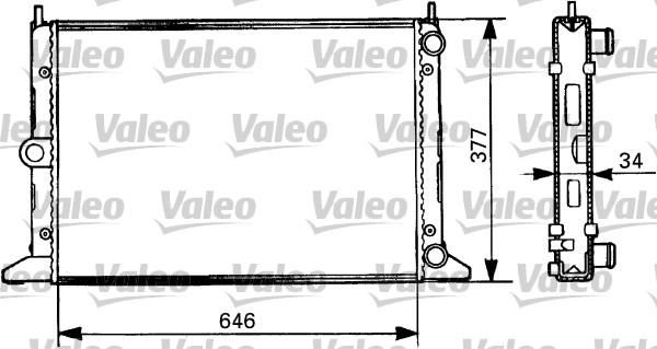 Valeo 731386 - Радиатор, охлаждение двигателя autosila-amz.com