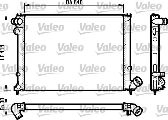 Valeo 731383 - Радиатор, охлаждение двигателя autosila-amz.com