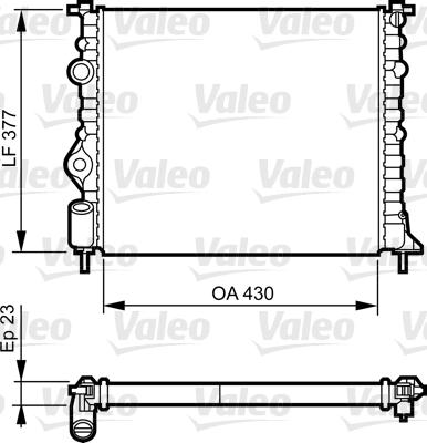 Valeo 731378 - Радиатор, охлаждение двигателя autosila-amz.com