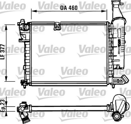 Valeo 731295 - Радиатор, охлаждение двигателя autosila-amz.com