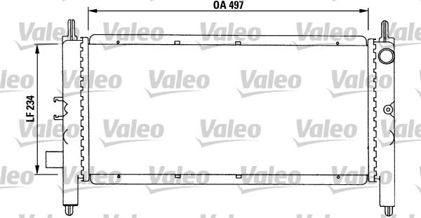 Valeo 731215 - Радиатор, охлаждение двигателя autosila-amz.com