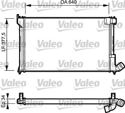 Valeo 731289 - Радиатор, охлаждение двигателя autosila-amz.com