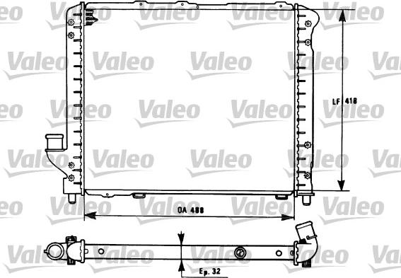 Valeo 731281 - Радиатор, охлаждение двигателя autosila-amz.com