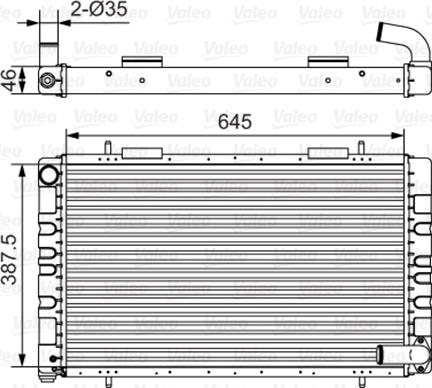 Valeo 731235 - Радиатор, охлаждение двигателя autosila-amz.com