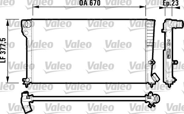 Valeo 731744 - Радиатор, охлаждение двигателя autosila-amz.com