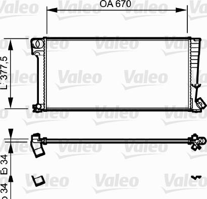 Valeo 731743 - Радиатор, охлаждение двигателя autosila-amz.com