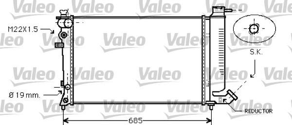 Valeo 731754 - Радиатор, охлаждение двигателя autosila-amz.com
