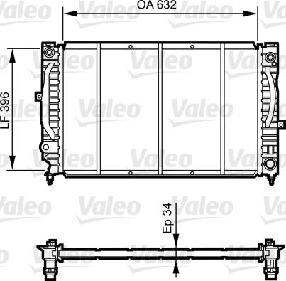 Valeo 731756 - Радиатор, охлаждение двигателя autosila-amz.com