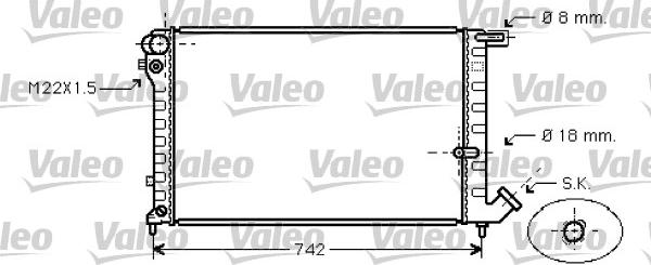 Valeo 731752 - Радиатор, охлаждение двигателя autosila-amz.com