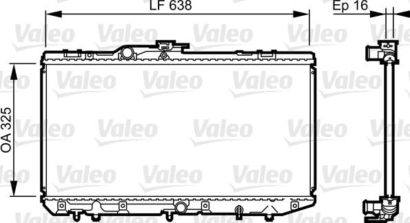 Valeo 731713 - Радиатор, охлаждение двигателя autosila-amz.com