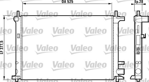 Valeo 731736 - Радиатор, охлаждение двигателя autosila-amz.com