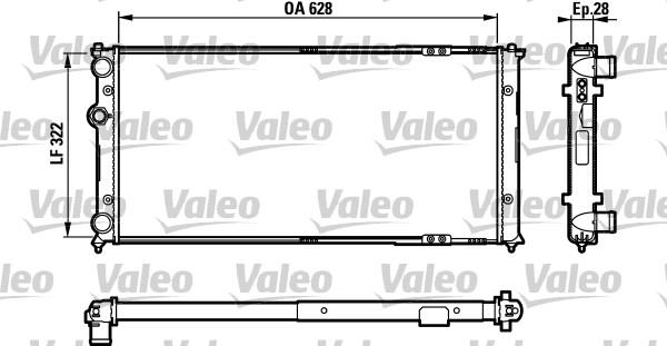 Valeo 731728 - Радиатор, охлаждение двигателя autosila-amz.com