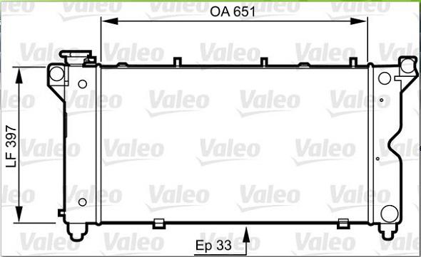 Valeo 731723 - Радиатор, охлаждение двигателя autosila-amz.com