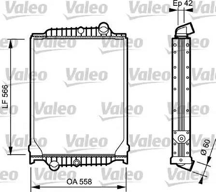 Valeo 733496 - Радиатор, охлаждение двигателя autosila-amz.com