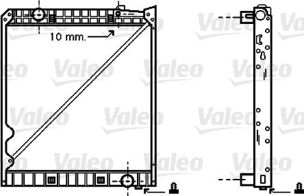 Valeo 733419 - Радиатор, охлаждение двигателя autosila-amz.com