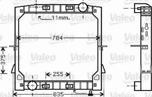 Valeo 733412 - Радиатор, охлаждение двигателя autosila-amz.com