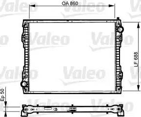 Valeo 733546 - Радиатор, охлаждение двигателя autosila-amz.com