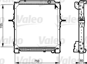 Valeo 733548 - Радиатор, охлаждение двигателя autosila-amz.com