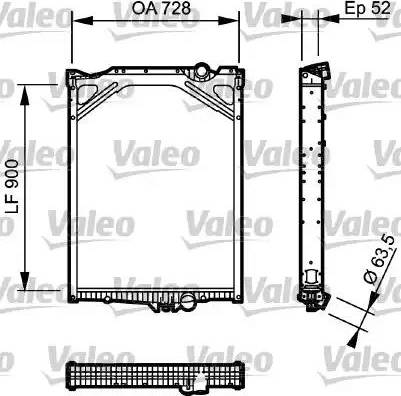 Valeo 733504 - Радиатор, охлаждение двигателя autosila-amz.com