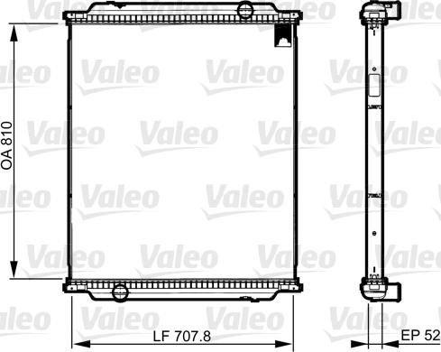 Valeo 733516 - Сердцевина радиатора, охлаждение двигателя autosila-amz.com