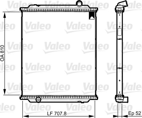 Valeo 733521 - Сердцевина радиатора, охлаждение двигателя autosila-amz.com