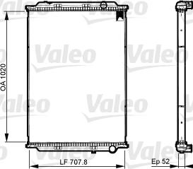 Valeo 733522 - Сердцевина радиатора, охлаждение двигателя autosila-amz.com