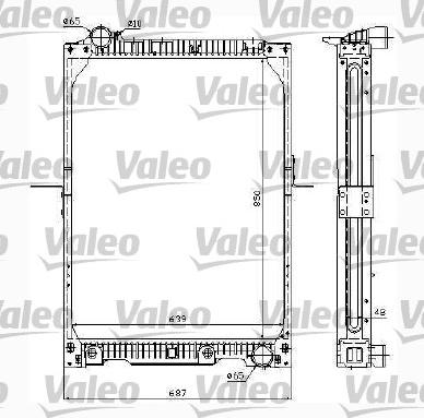 Valeo 732996 - Радиатор, охлаждение двигателя autosila-amz.com