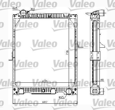 Valeo 732991 - Радиатор, охлаждение двигателя autosila-amz.com